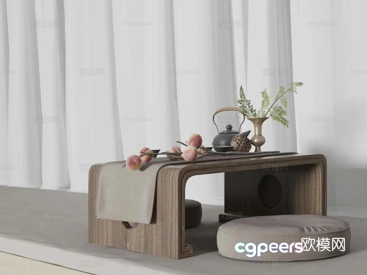 Tea table tea table bay window tea table 3D model