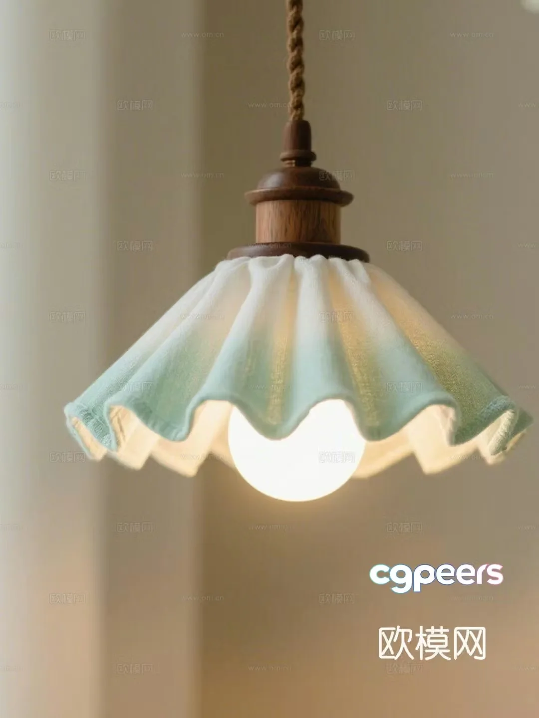 Medium-old small chandeliers bedside chandeliers bar chandeliers 3D model