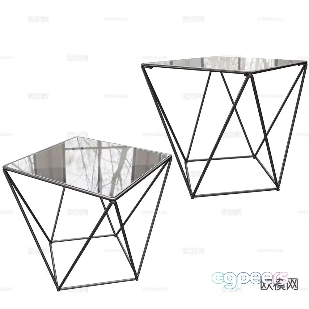 Prostoria modern side table corner table table table 3d model
