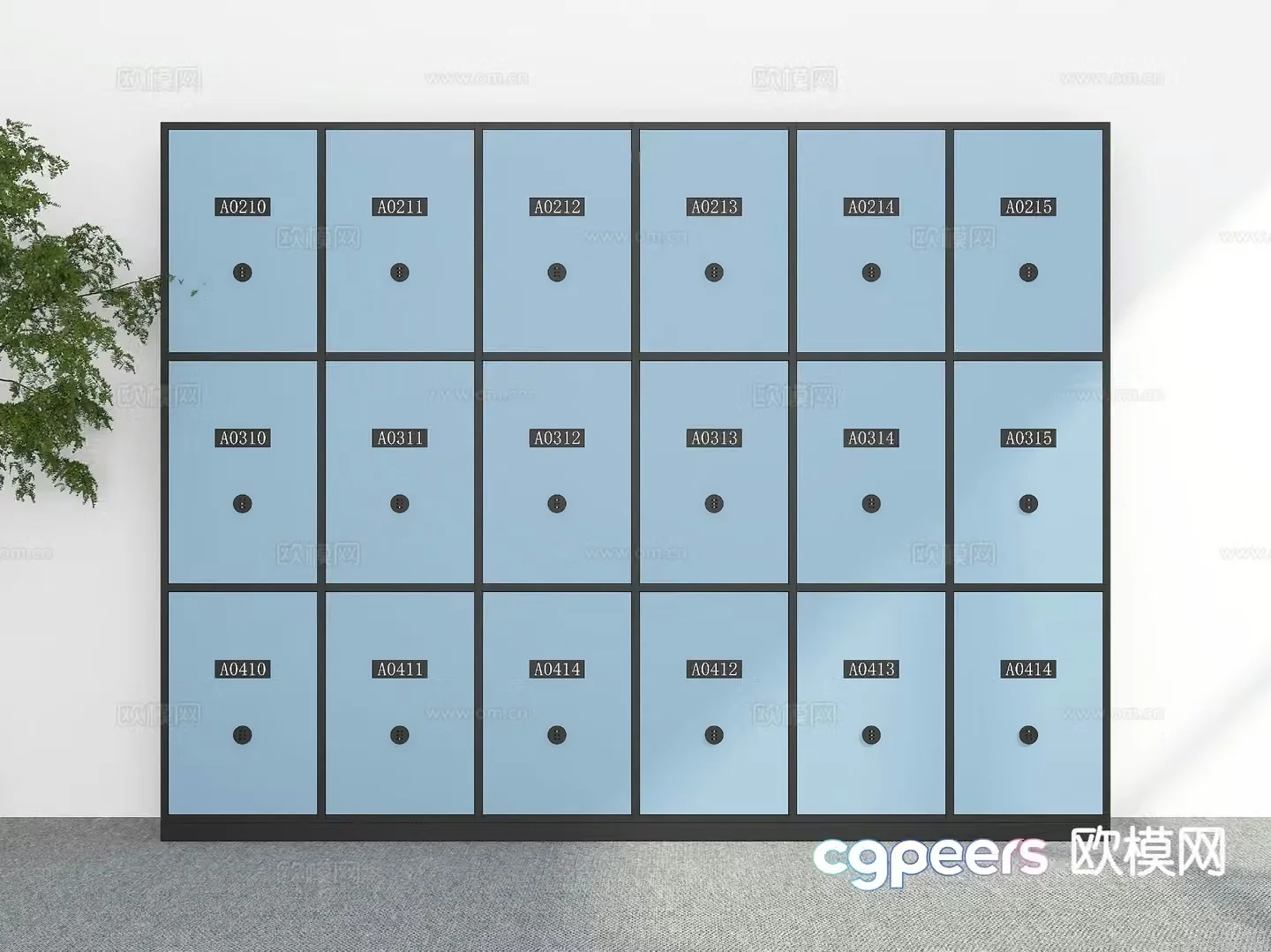 Modern locker locker 3d model