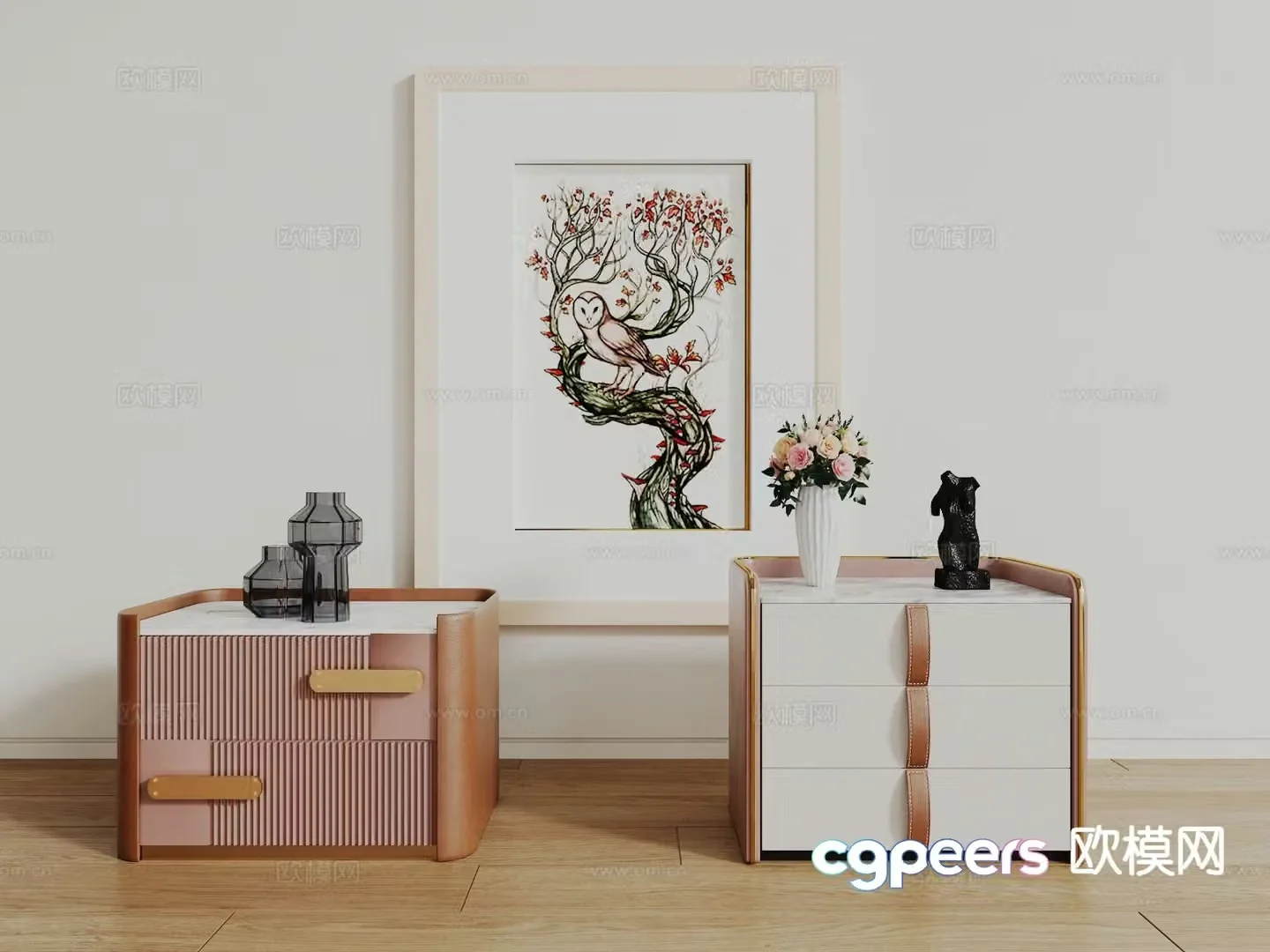 bedside table 3d model