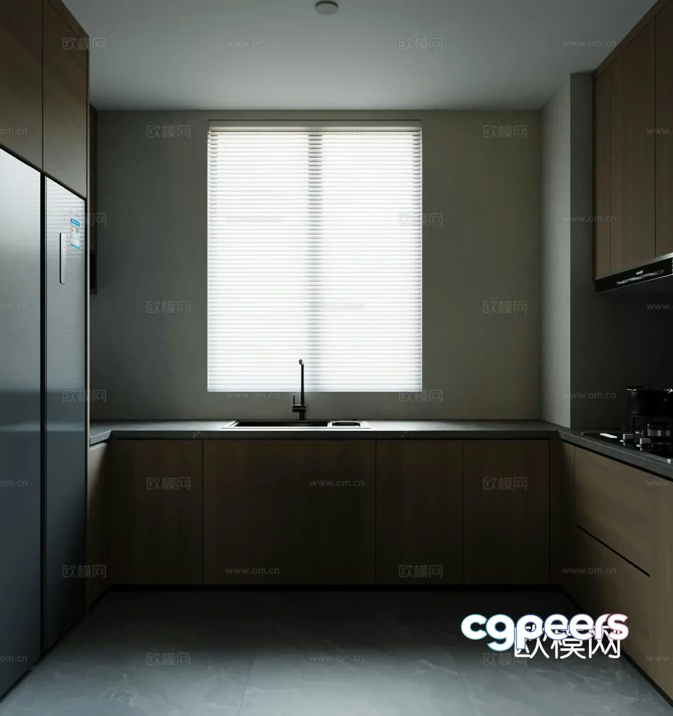 Modern kitchen 3d model