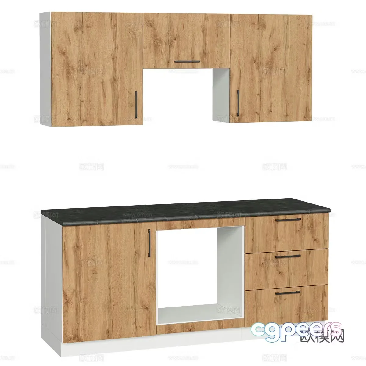 Nordic simple storage cabinet storage cabinet simple storage cabinet decorative storage cabinet 3d model