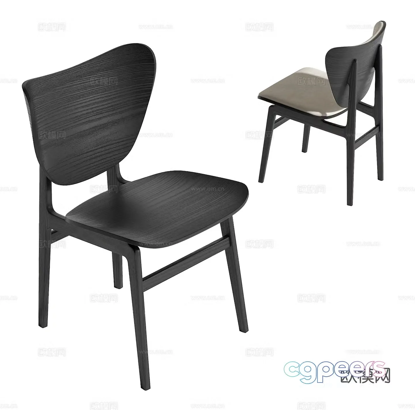 Modern single chair 3d model