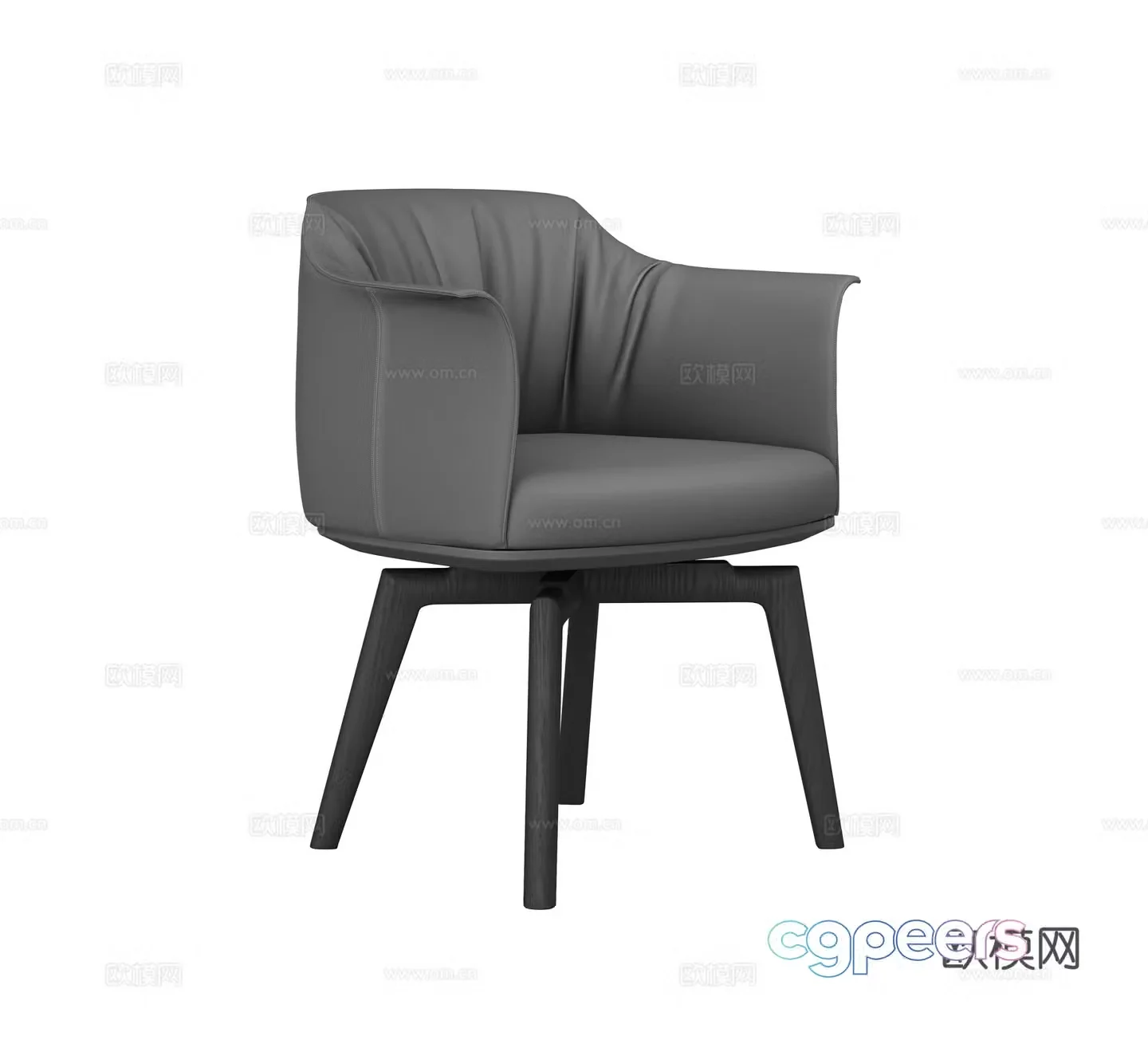Italian style chair book chair single chair 3d model