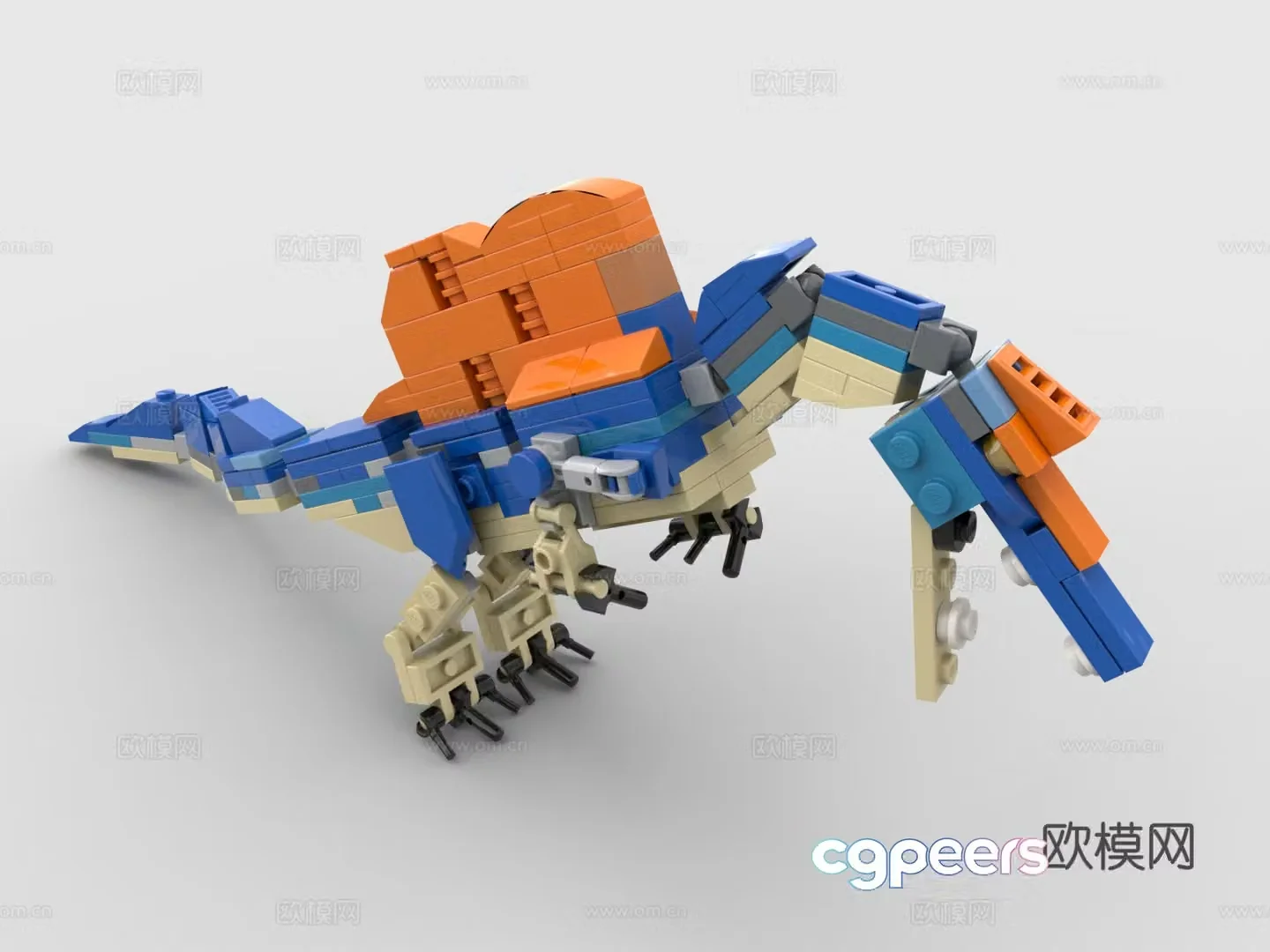 LEGO LEGO toys building blocks cartoon dinosaur 3d model
