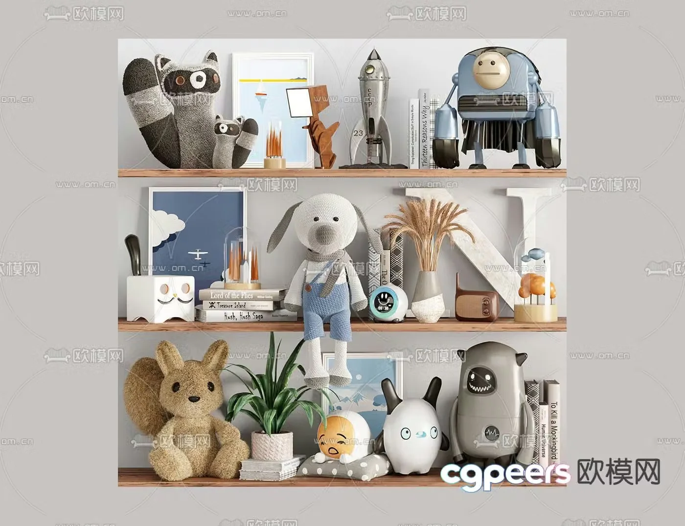 Modern children’s toy figurine 3d model