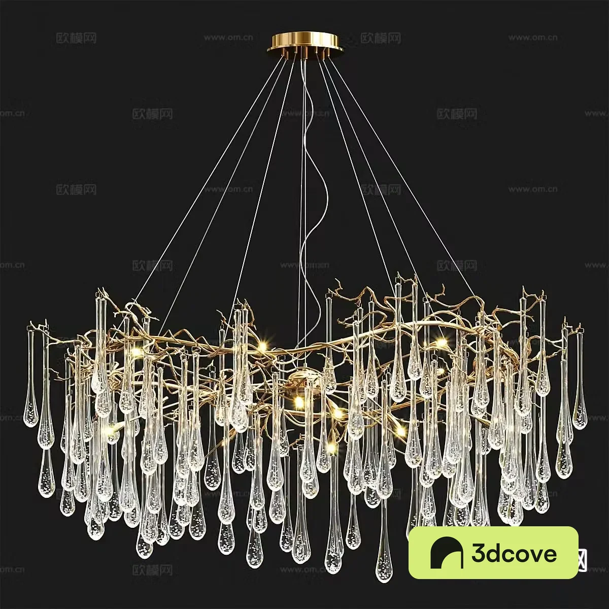 Light luxury crystal chandelier