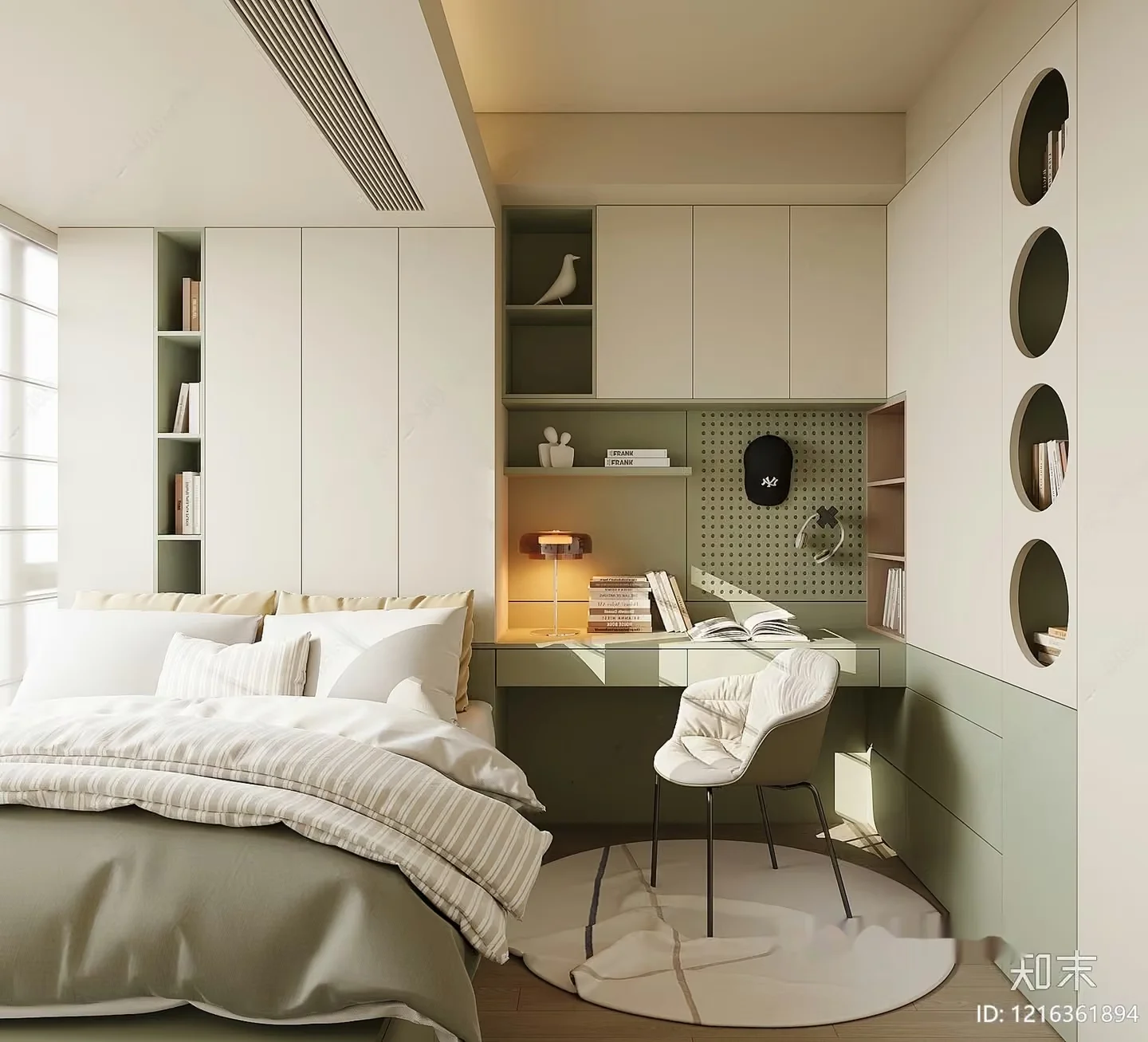 Cozy Bedroom 3D Model – 12597 – VRAY Render