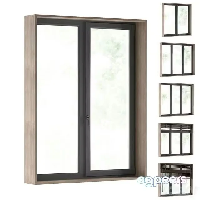 3ds Max Free – Modern windows + blinds