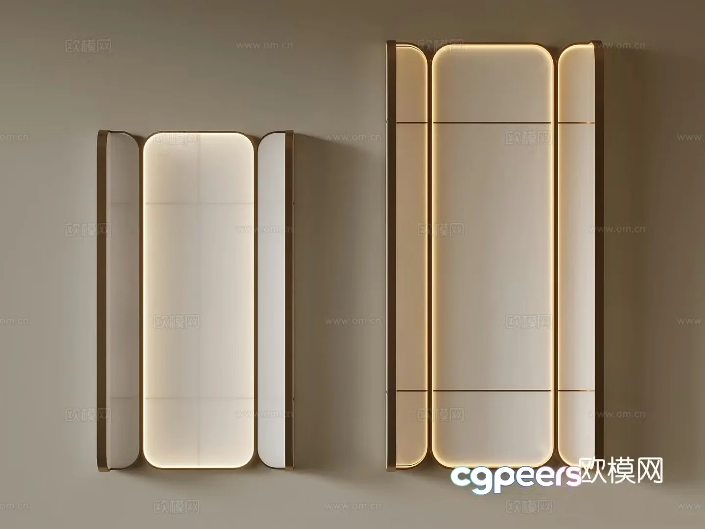 Modern screen partition 3d model