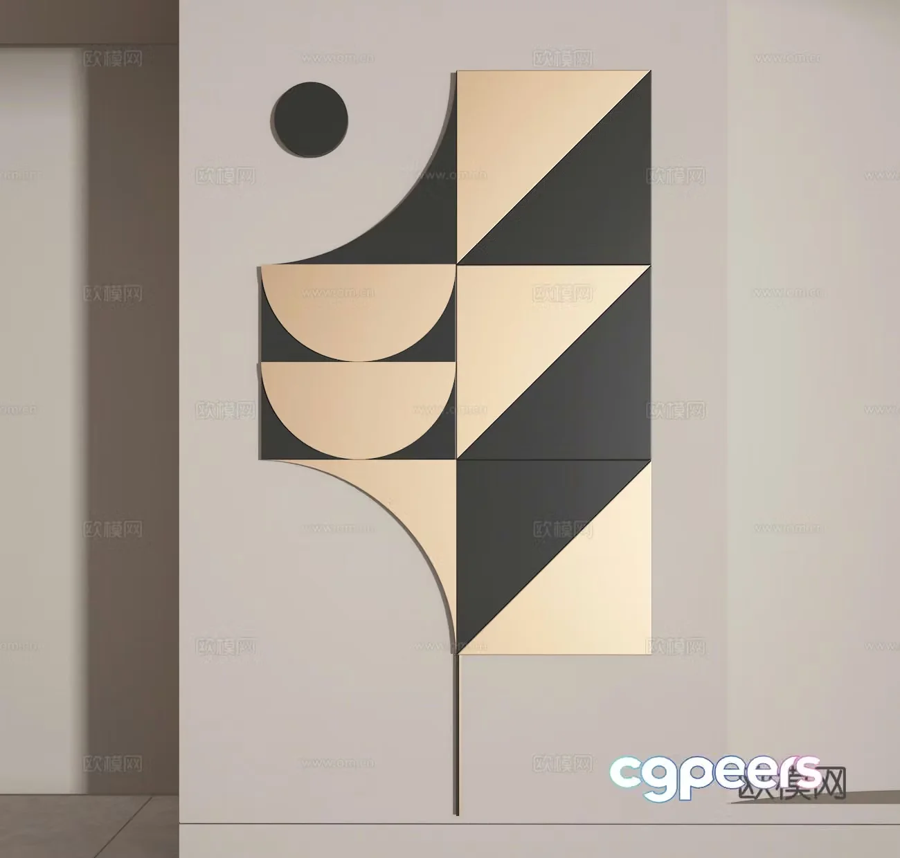 Decorative painting 3d model