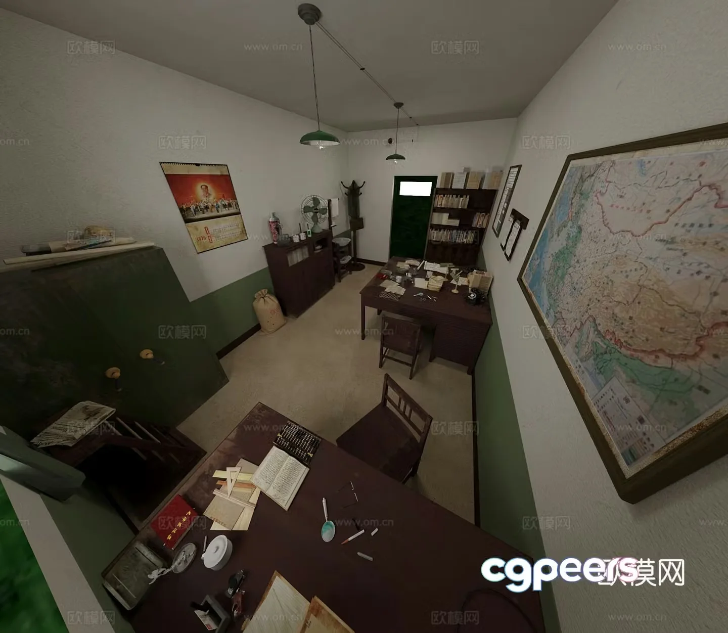 3D model of the former Revolutionary Office of the Republic of China Wind Conference Room 3D Model