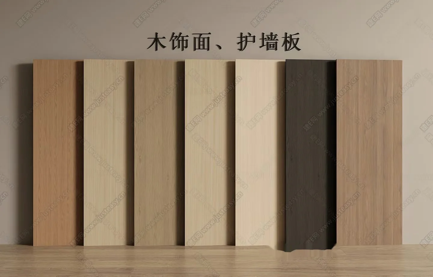 Wooden Wall Panels 3D Model – 5712 – VRAY Render
