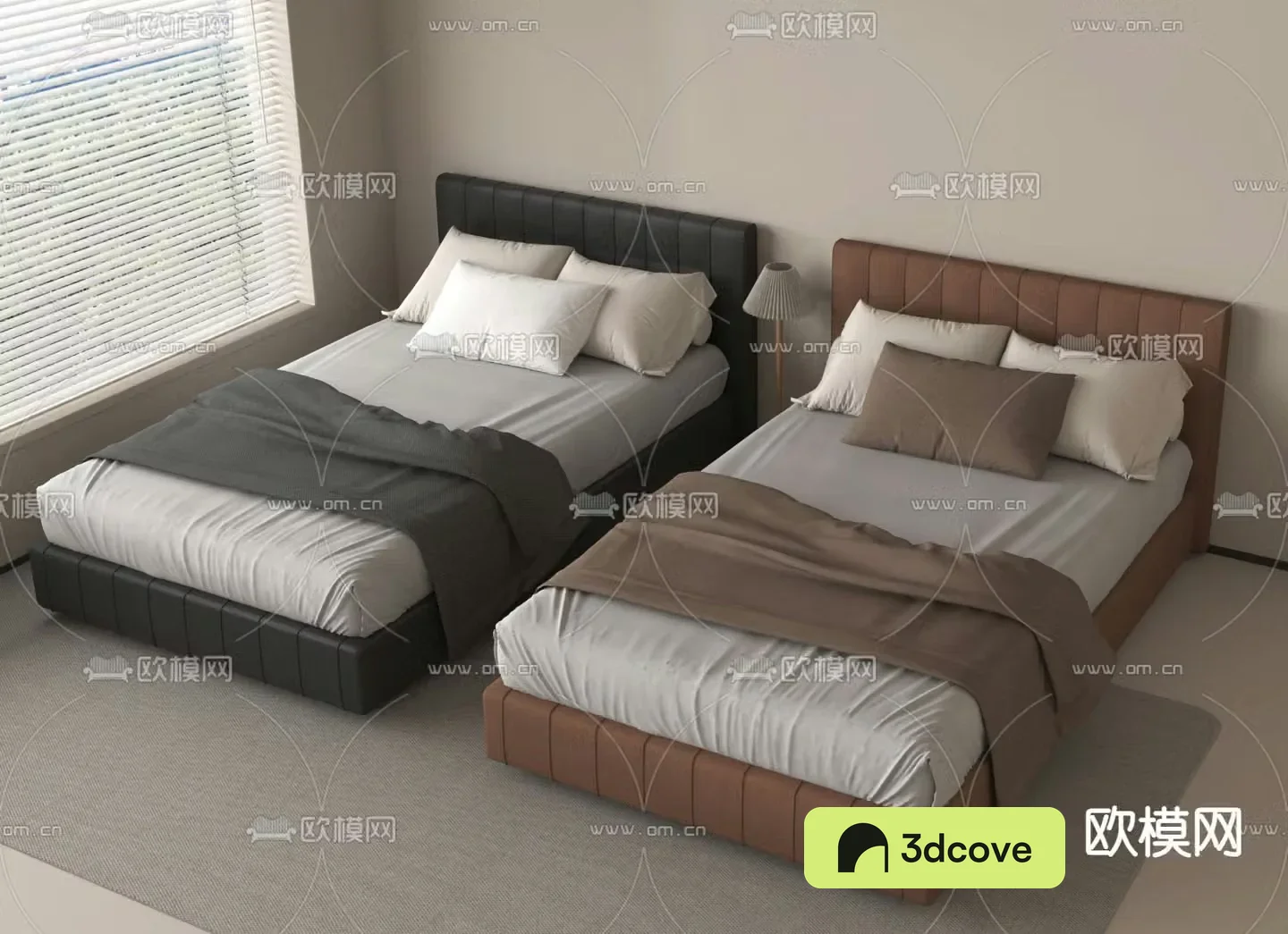 Modern double bed