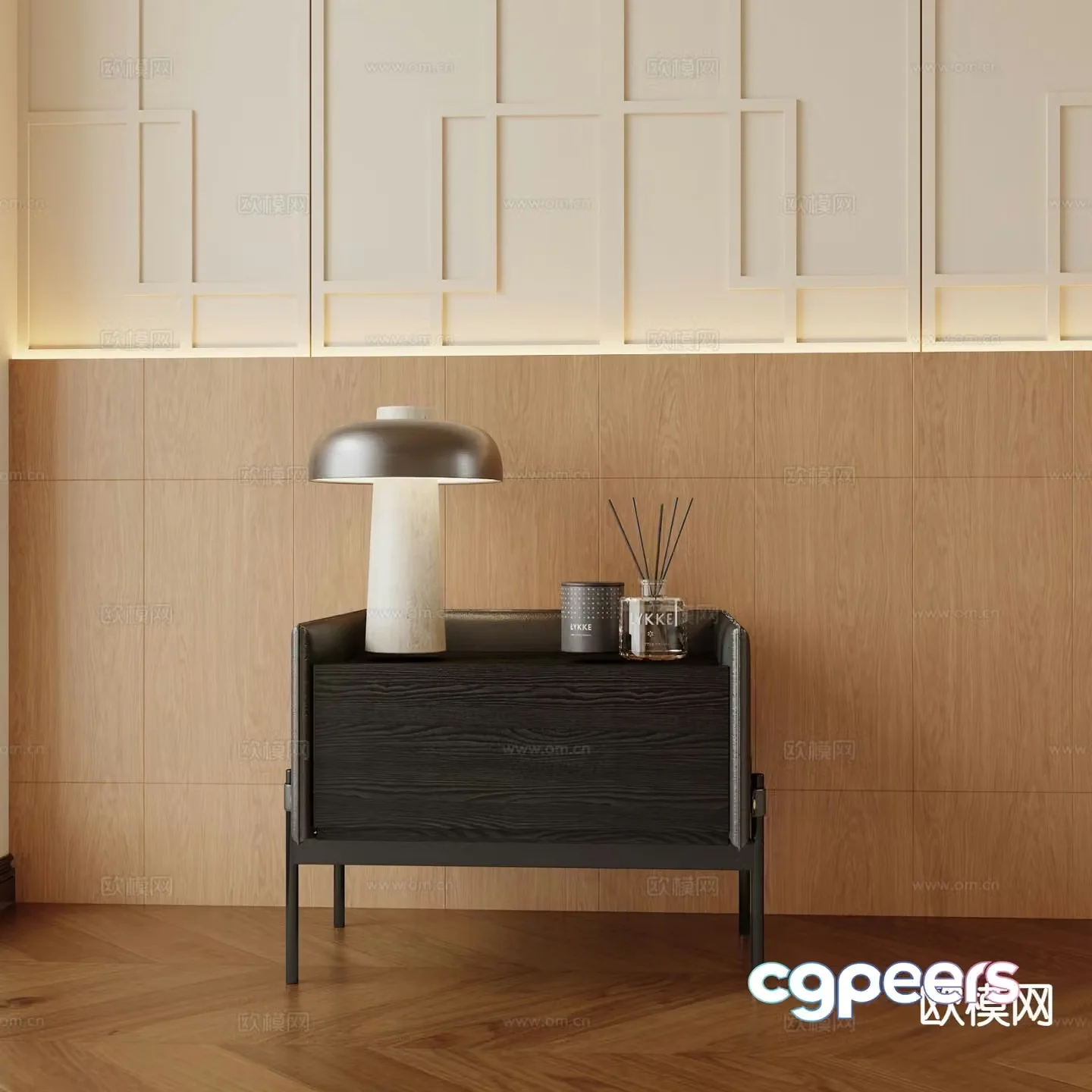 Modern bedside table 3d model