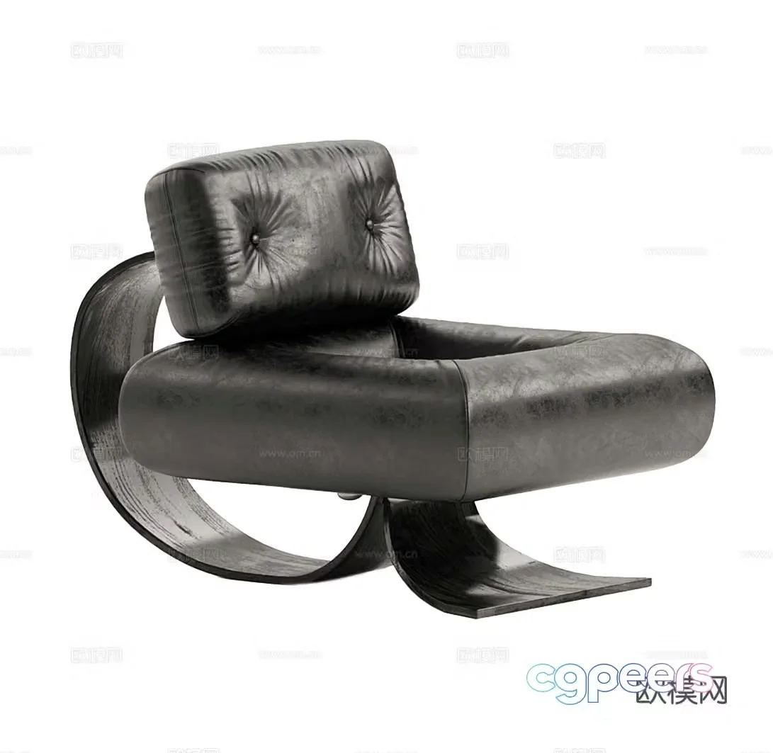 Leather leisure chair leather leisure chair outdoor leisure chair courtyard leisure chair indoor leisure chair 3d model