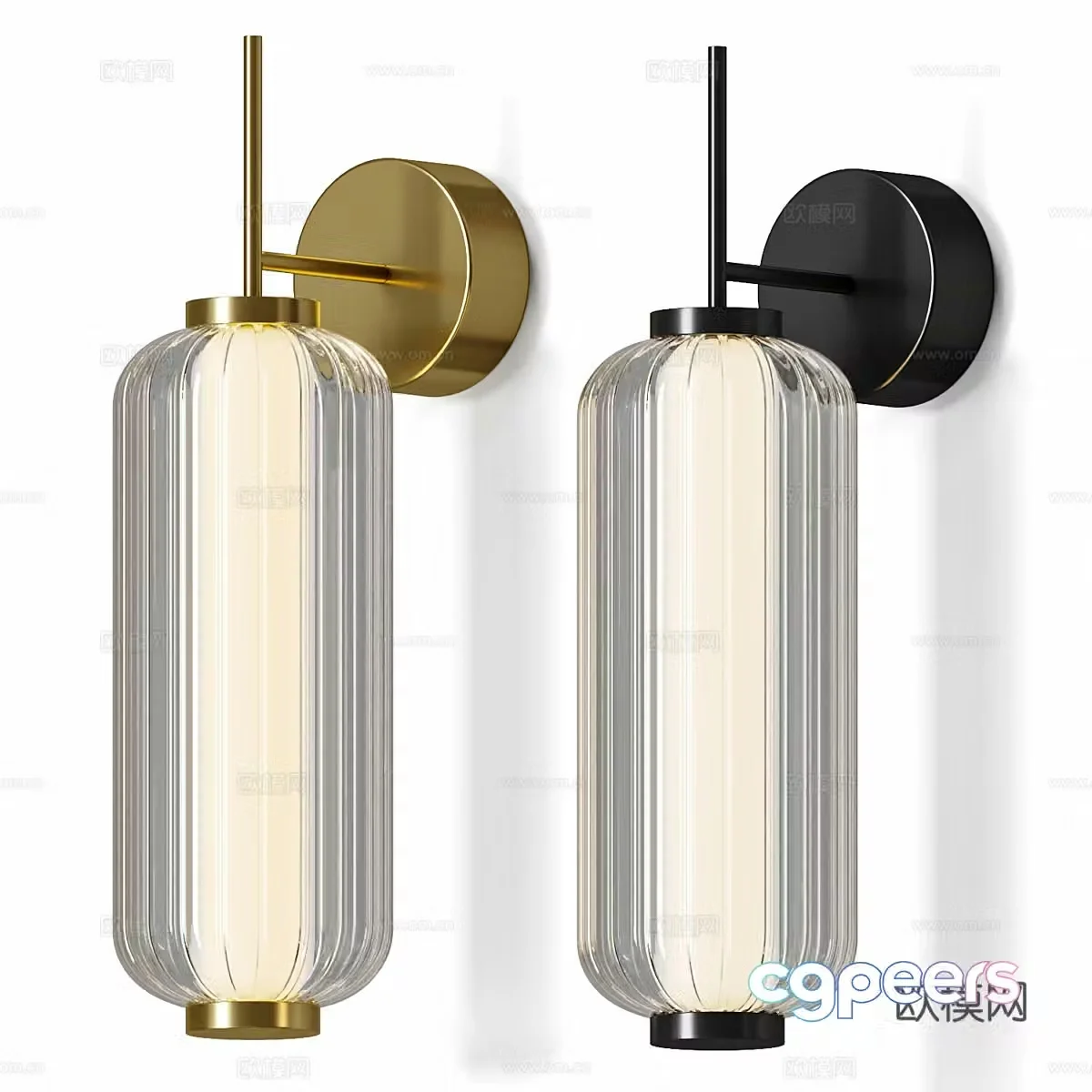 New Chinese wall light 3D model