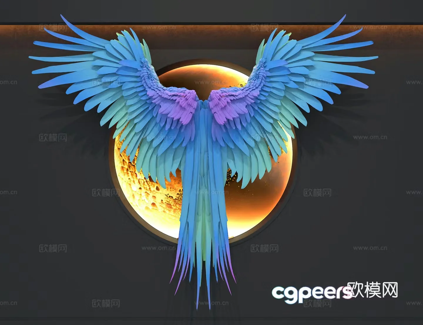 Wings 3d model