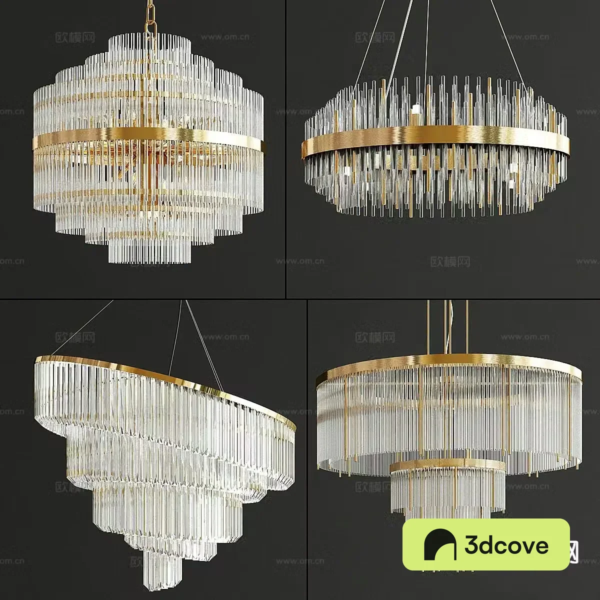Light luxury crystal chandelier