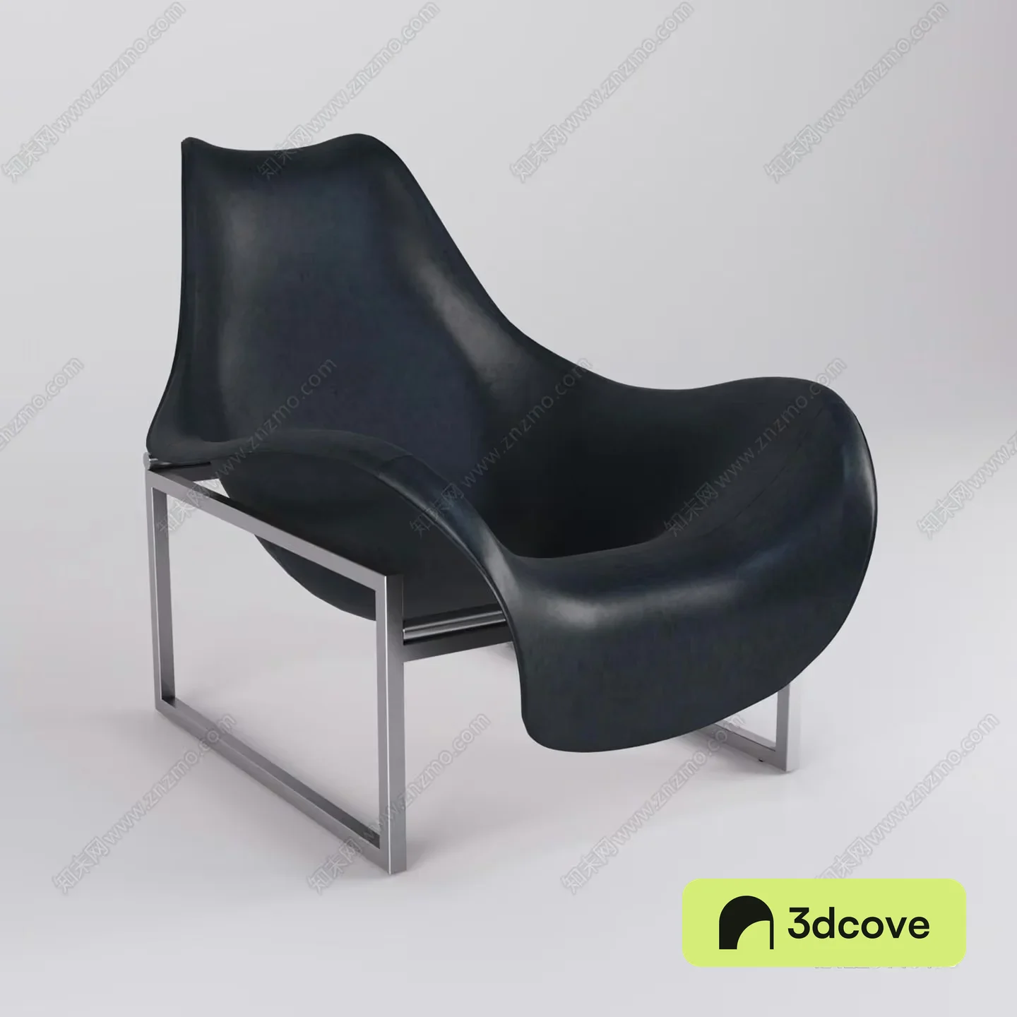 Modern Black Leather Chair