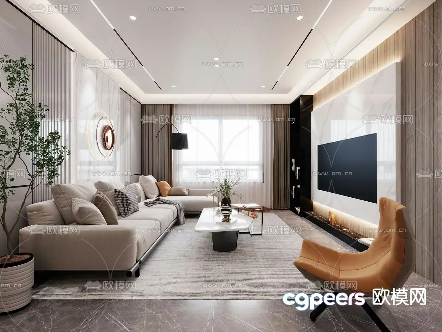 Furniture showroom whole house customized 3D model