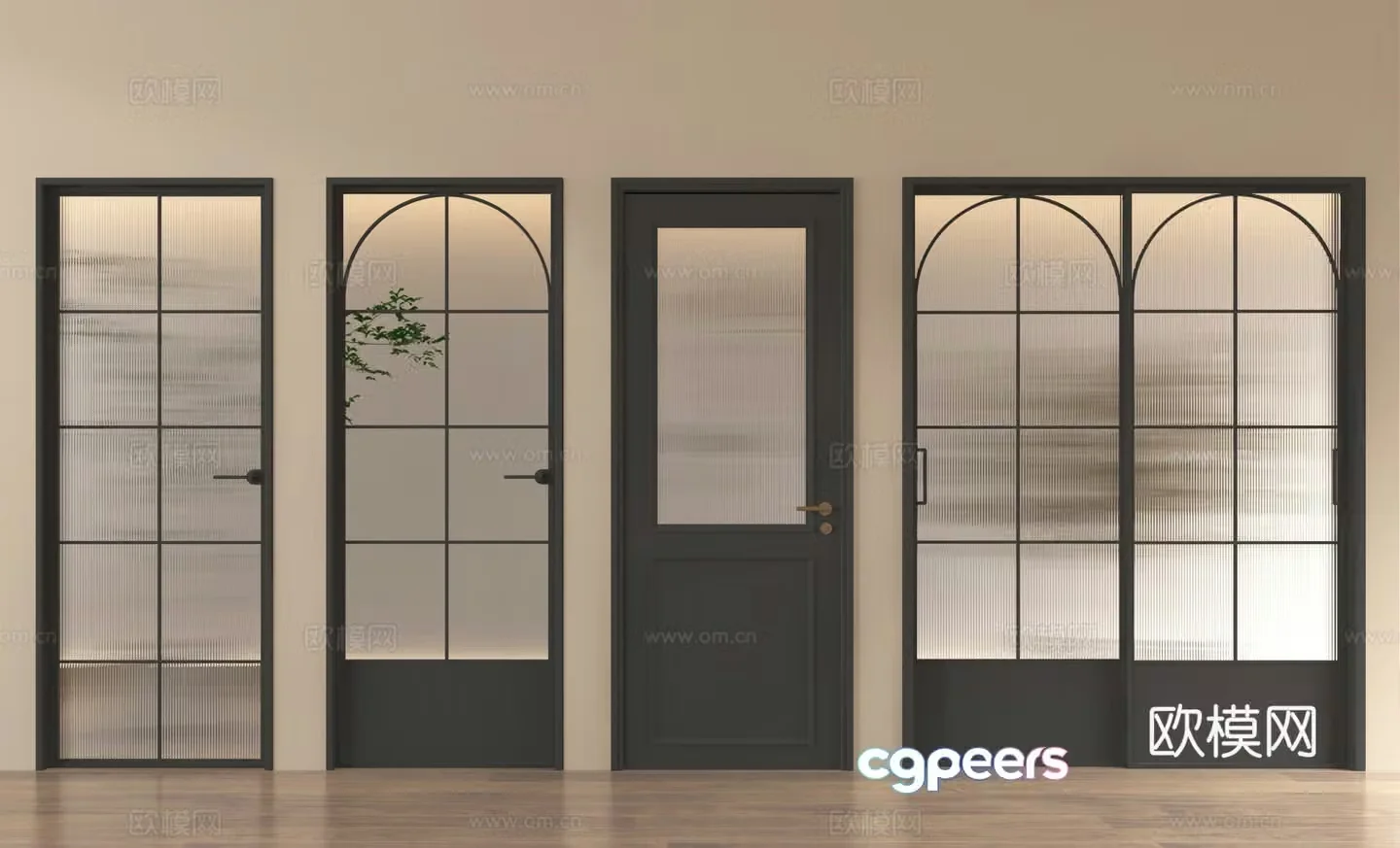 French doors entrance doors kitchen and bathroom doors sliding doors glass doors 3D models