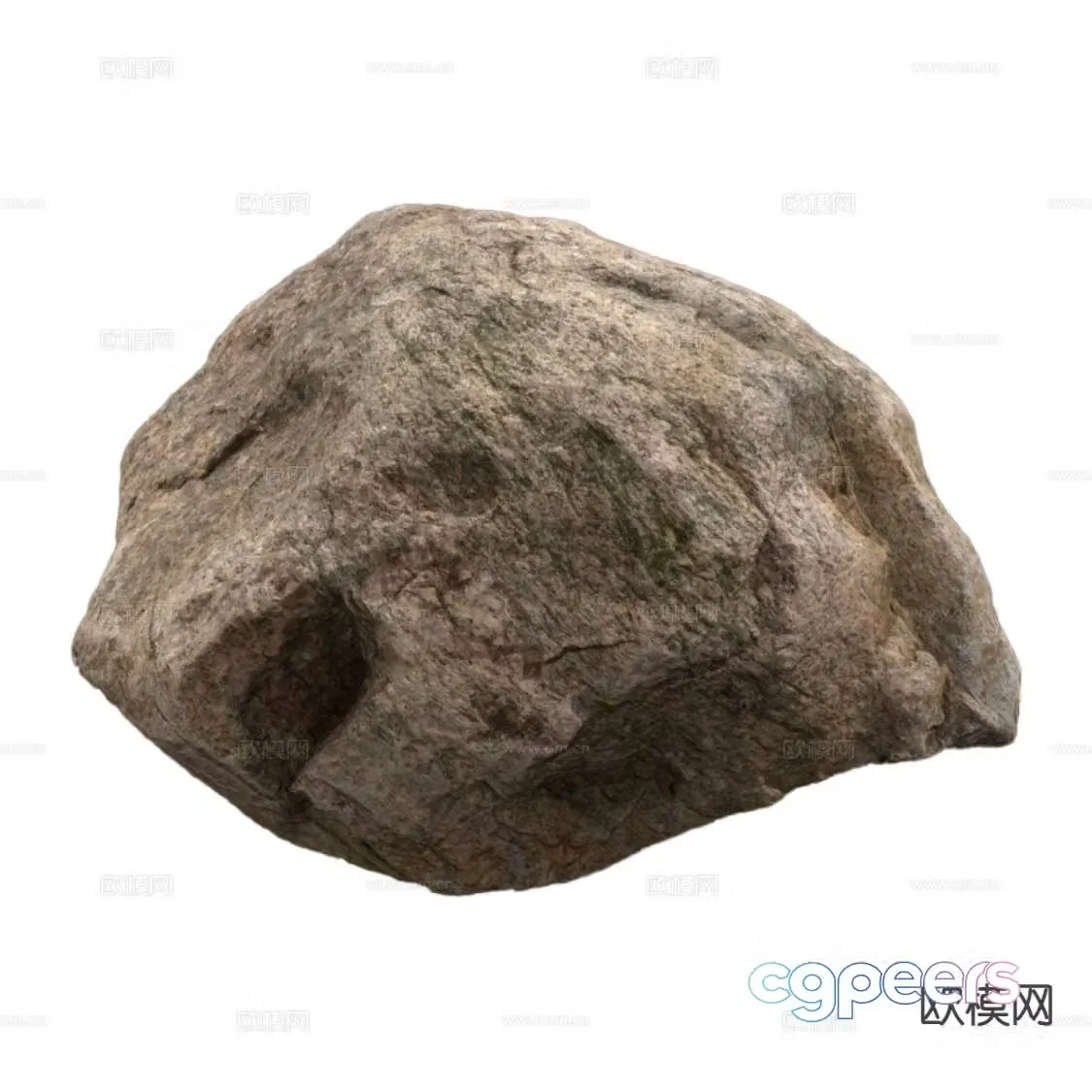 modern rock granite 3d model