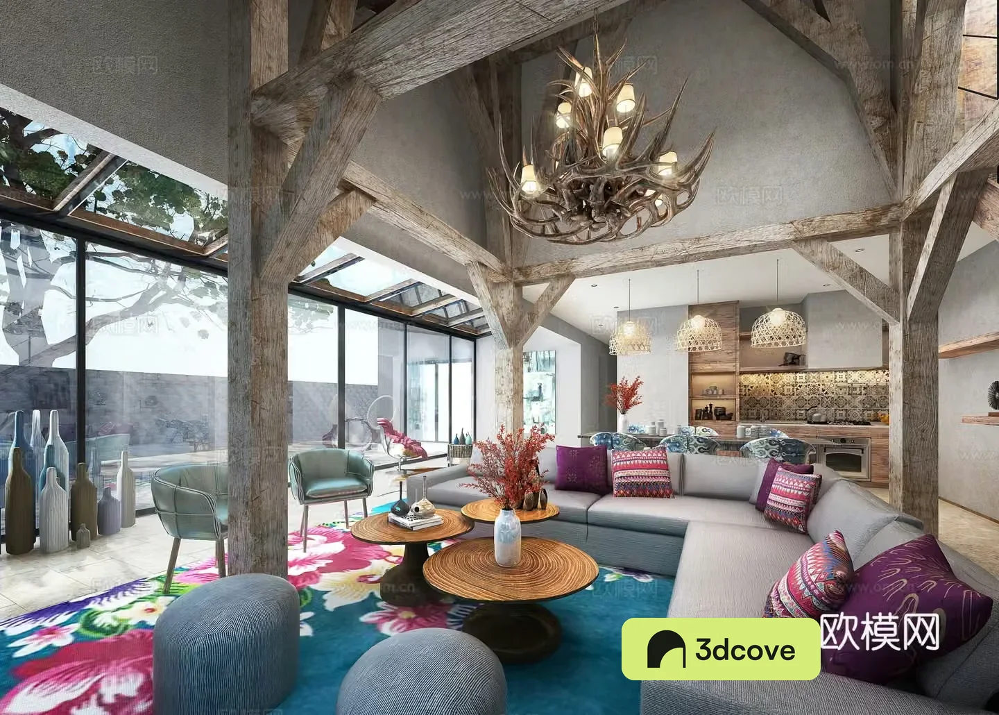 Wabi-sabi living room