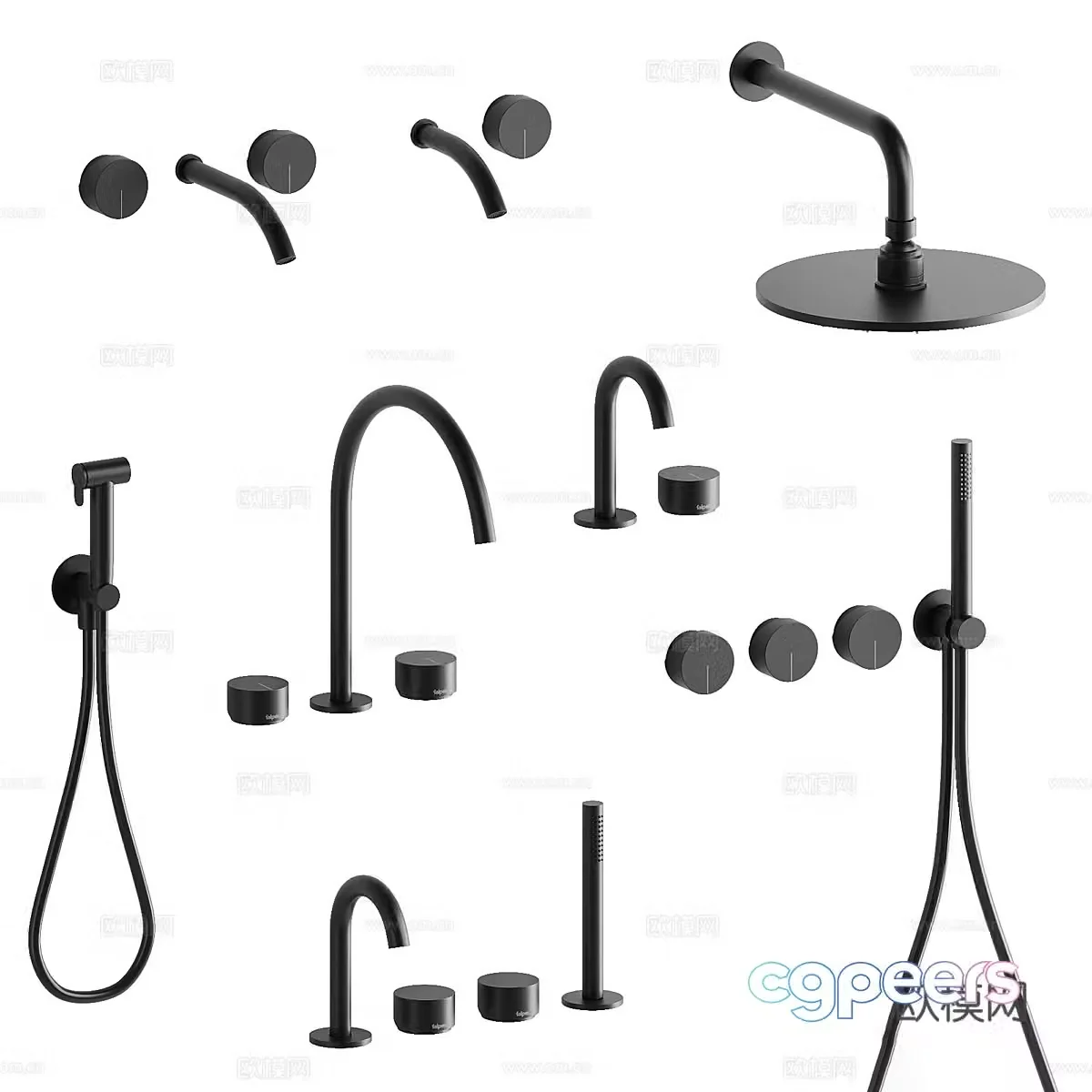 Bathroom small items Bathroom hardware faucet shower shower head Bathroom faucet 3D model