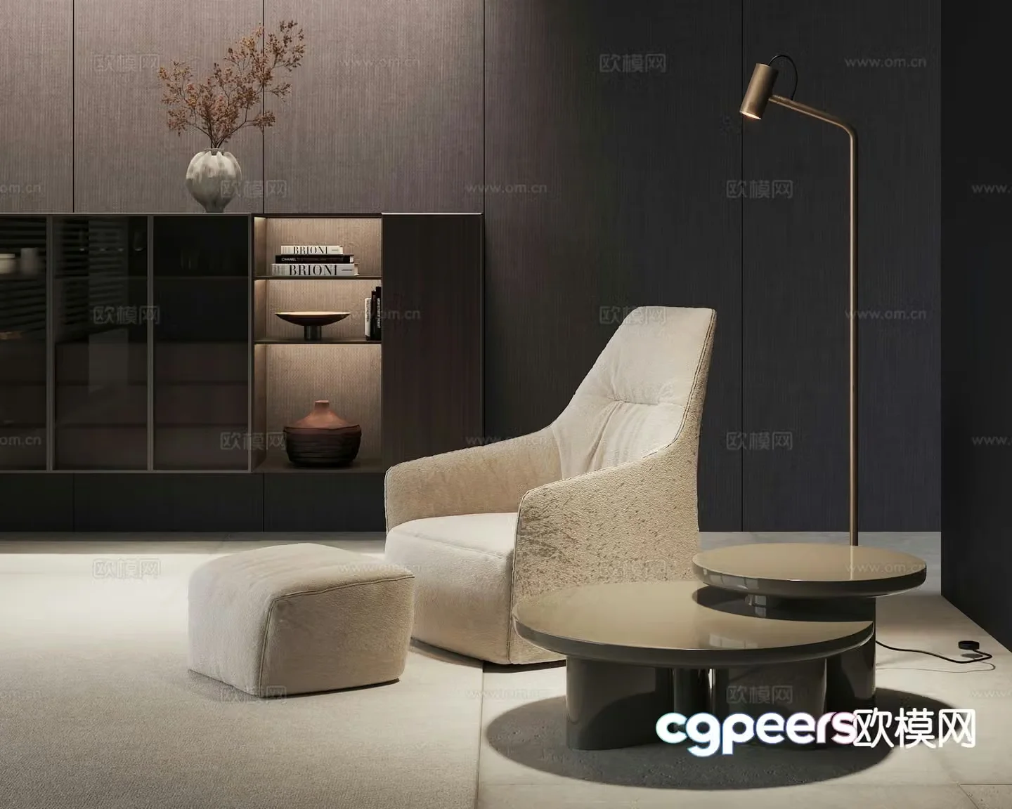 POLIFORM Santa single sofa 3d model