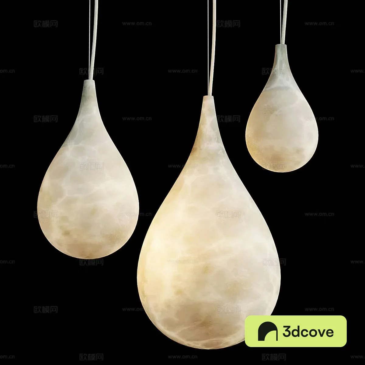 Modern water droplet chandelier lamp