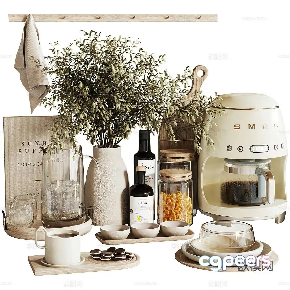 New Chinese kitchen appliances 3D model