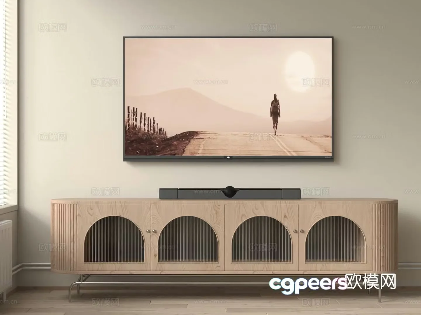 Modern TV cabinet 3d model