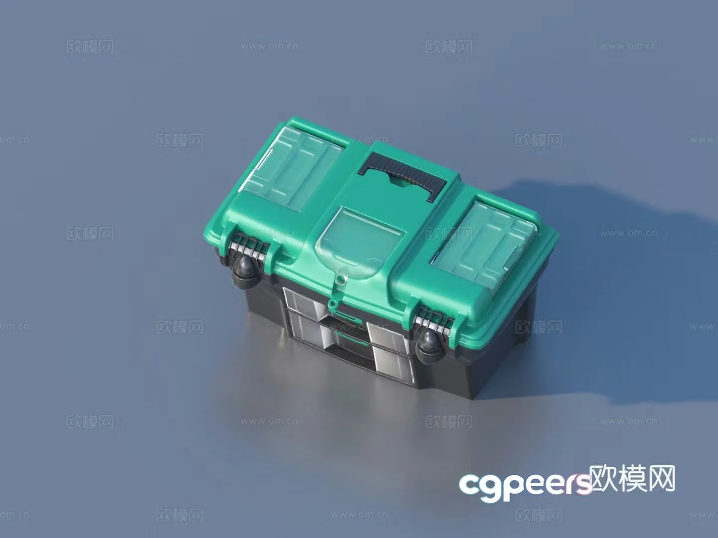 Toolbox Iron Box Plastic Box Box 3D Model