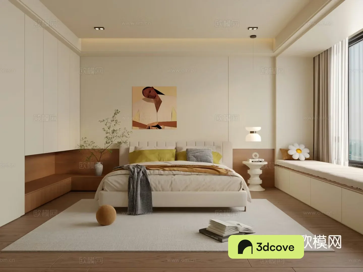 Modern medieval bedroom