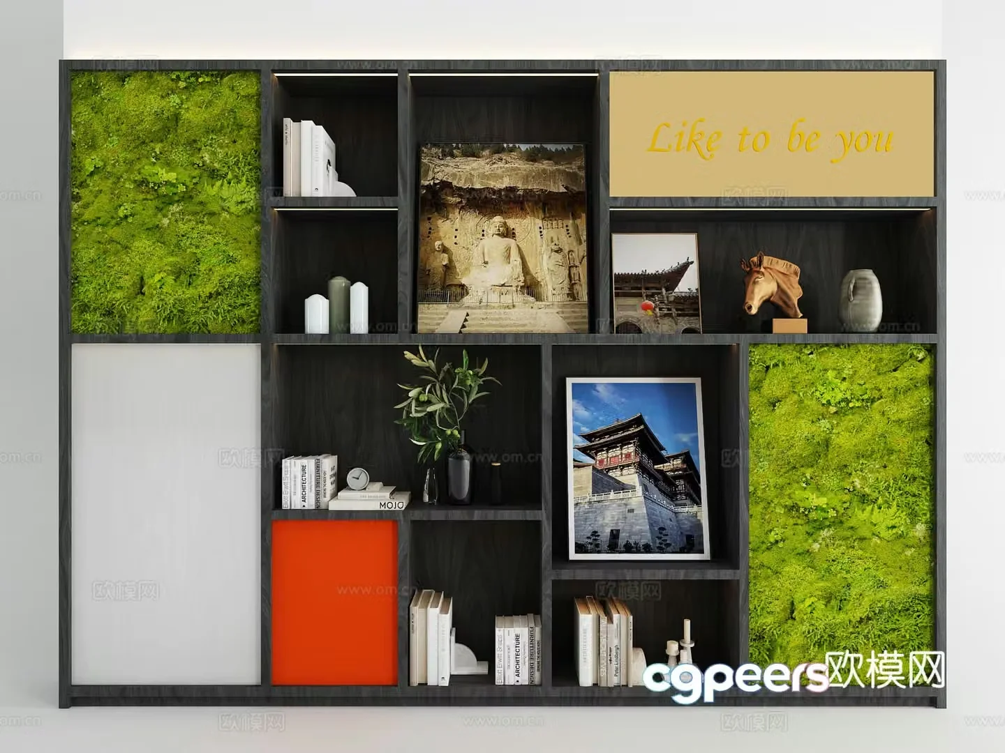 Modern display cabinet decorative cabinet 3d model