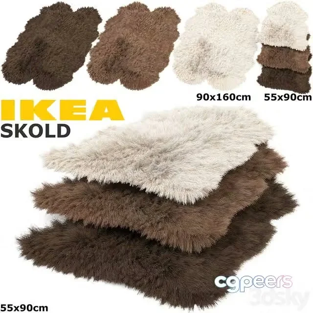3ds Max Free – IKEA SKOLD (SKOLD) RUGS SET
