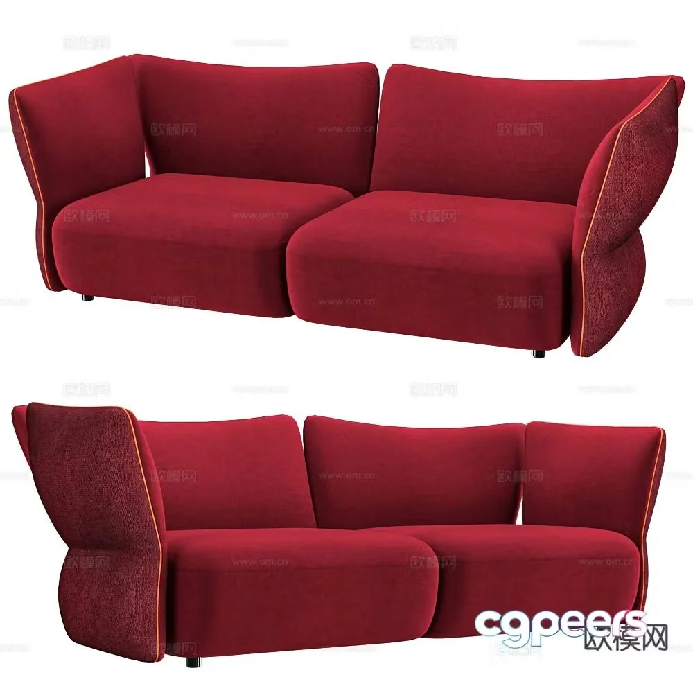 Giovannetti Italian love sofa 3d model