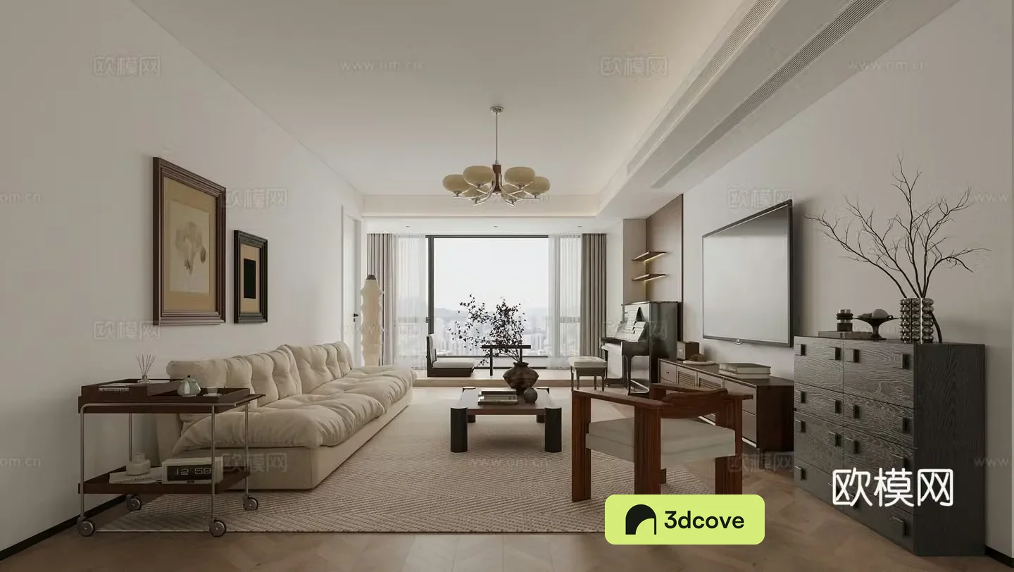 Middle Ages Living Room 3D Model