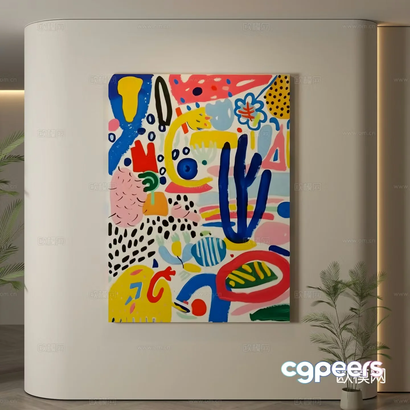 Modern hanging paintings Children’s room hanging paintings Children’s room decoration paintings Children’s room cartoon hanging paintings Cartoon decoration 3d model