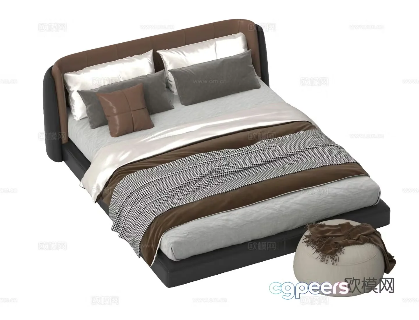 Double bed 3D model