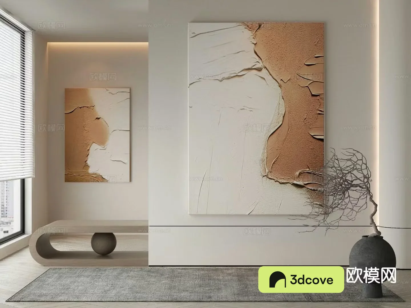 Wabi-sabi art painting texture painting decorative painting