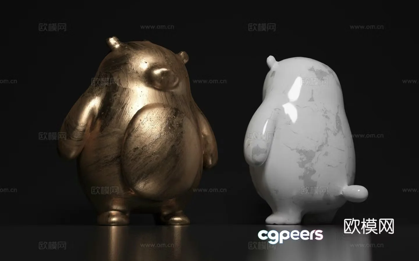 Cartoon image Creative sculpture Art installation Cartoon shape Figure toys Ornament 3D model