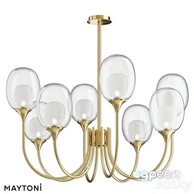 3ds Max Free – Pendant lamp MOD016PL-08BS