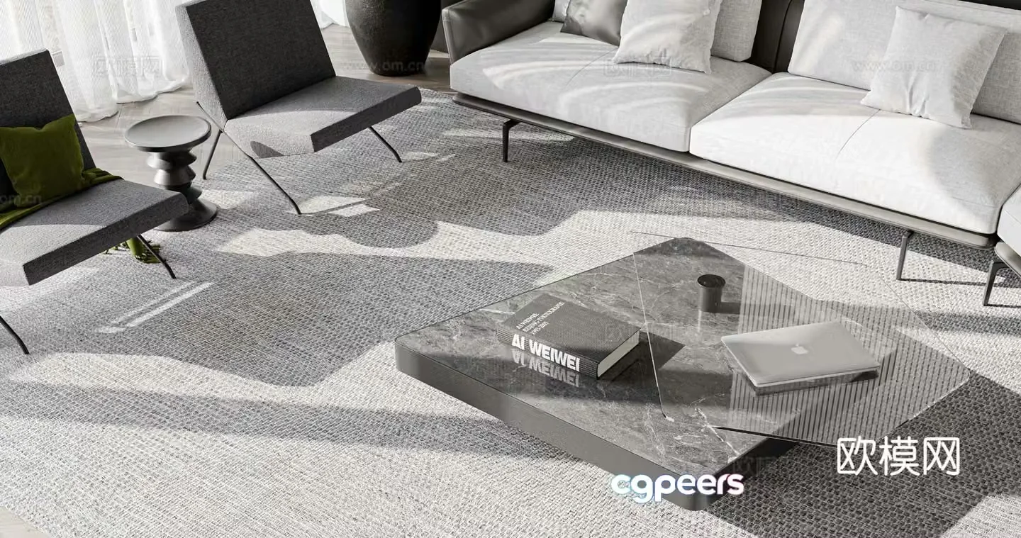 Italian coffee table 3d model
