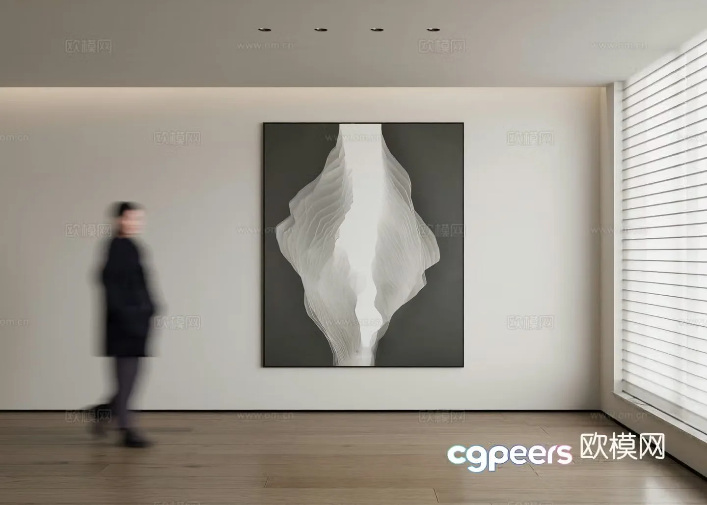 Modern decorative painting 3d model
