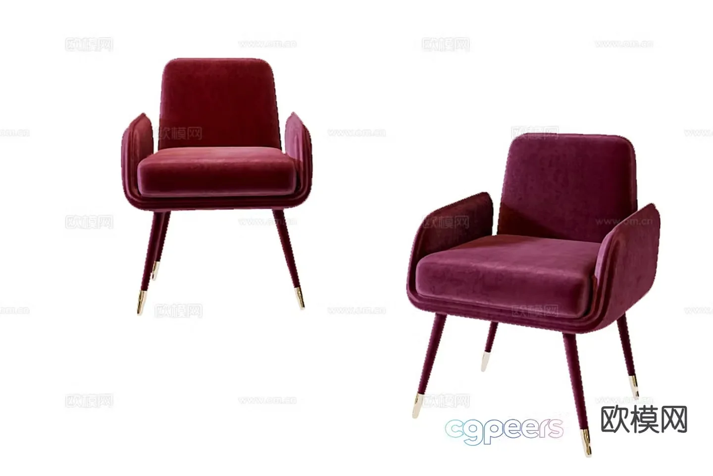 Modern chair leisure chair 3d model