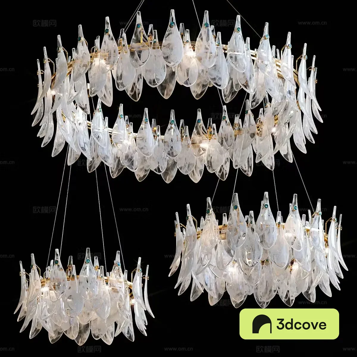 Modern light luxury crystal chandeliers