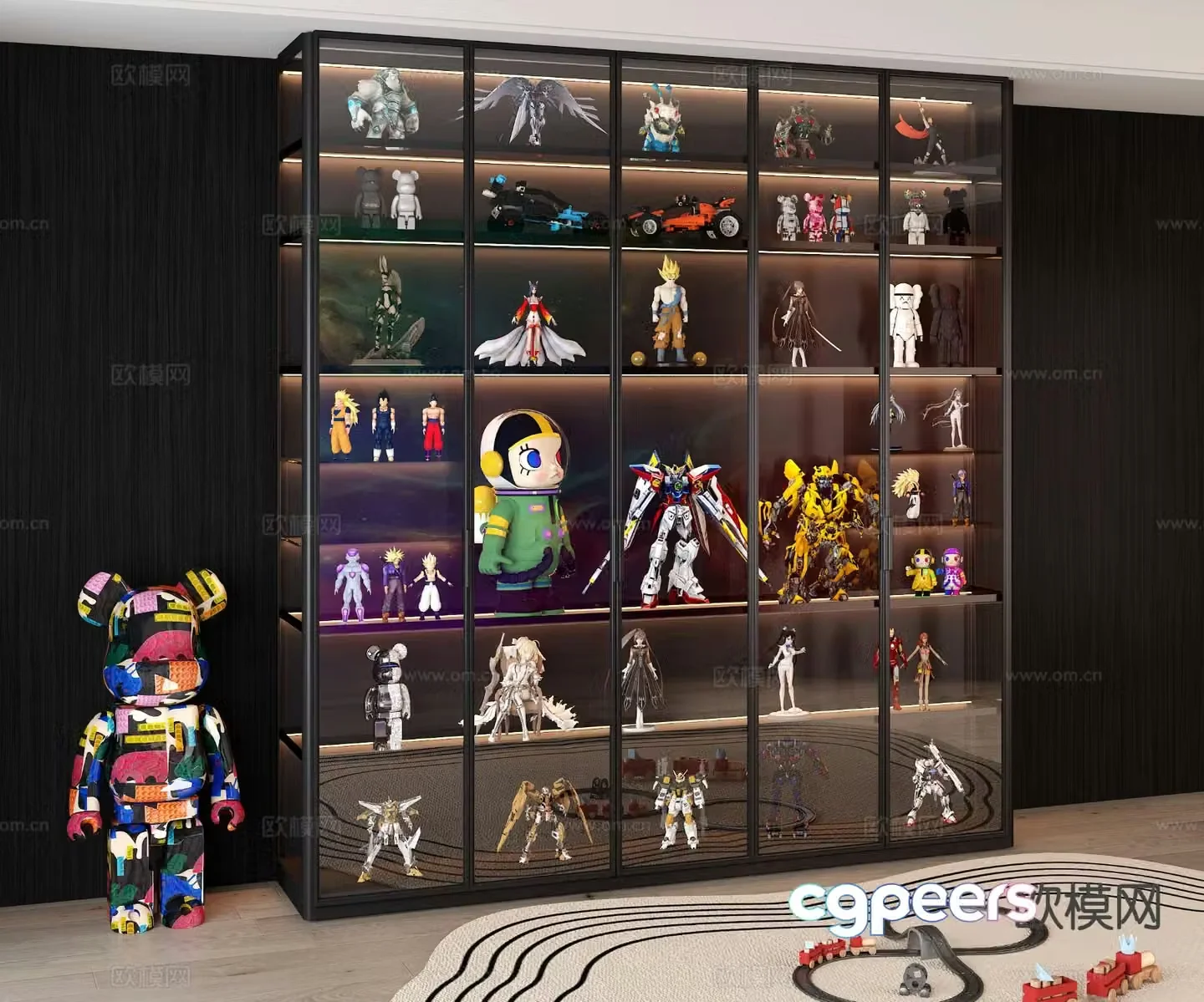 Figure cabinet display cabinet Lego cabinet decorative cabinet 3D model
